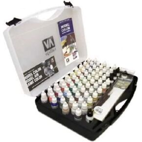 Model Color - Acrylic, 72 Basic Colors Set in Plastic Case