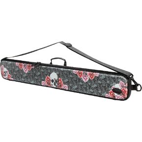 Casemaster Parallax Designer Billiard/Pool Cue Case 600D Oxford Heavyweight Polyester Fabric and Padded Interior, Holds 1 Complete 2-Piece Cue (1 Butt/1 Shaft), Designer