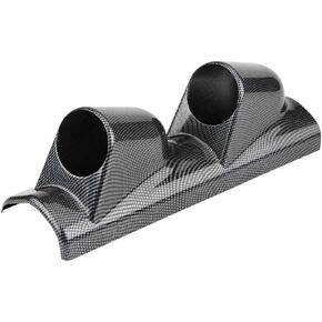 Acouto Gauge Mount Pod Gauge Bracket Holder Universal Heavy Duty Racing Sport Meter Gauge Pillar Mount Pod Holder(Dual Hole)