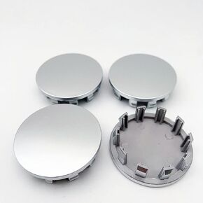 Forten Kingdom 4PCS Custom 63mm 2.5 Inch Custom Glossy Black Plastic Car Hub Wheel Center Caps Fit for Dodge Ram 1500 Wheels 2019-2022 6KF18TRMAA