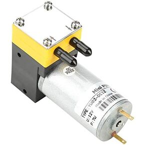 FTVOGUE 12V 0.4-1L/min Micro Electric DC Motor Priming Diaphragm Vacuum Pump Vacuum Self Priming Water Pump for Instruments and Equipment
