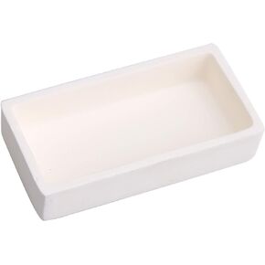 BQLZR 3.15x1.57x0.71inch 50ml Rectangle Alumina Aluminum Oxide Ceramic Crucible Boat Shelf Holder 1700¡æ for Tube Muffle Furnaces
