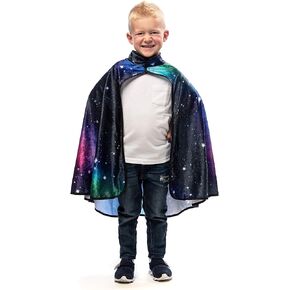 Little Adventures Galaxy Wizard Costume Cape Age 3+ - Machine Washable Child Pretend Play and Party Dress-Up with No Glitter