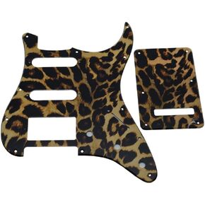 Dopro Strat HSS Guitar 3D Printed plastic pickguard ST Back Plate Tremolo Cover for USA/Mexican Fender Strat Flower Pattern