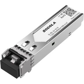 SODOLA 1.25G SFP Transceiver 1000Base-LX, 1310nm SMF SingleMode Fiber Optic Module, up to 20 km, for Cisco GLC-LH-SMD, Meraki MA-SFP-1GB-LX10, Ubiquiti UniFi, Fortinet, Mikrotik, TP-Link