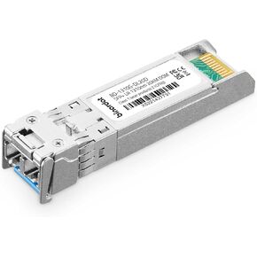 Binardat 1 Pair 10G SFP+ Bidi Transceivers, LC Single-Mode Module 20KM, Bi-Directional 1270nm/1330nm, Plug and Play, Compatible with Binadat, Cisco, Meraki, Ubiquiti UniFi, Mikrotik, TP-Link and More