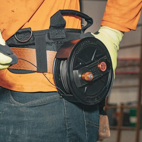Klein Tools 27500 Tie Wire Reel, Quick Lock, Lightweight Aluminum, 12-18 Gauge Wire, Ambidextrous Rewind Knob in Saudi Arabia
