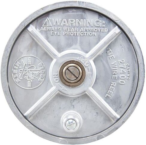 Klein Tools 27500 Tie Wire Reel, Quick Lock, Lightweight Aluminum, 12-18 Gauge Wire, Ambidextrous Rewind Knob in Kuwait