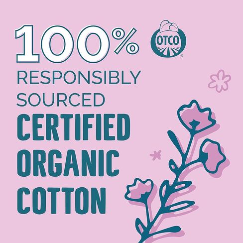 Seventh Generation Organic Cotton Tampons with Comfort Applicator Super Absorbency, White, 36 Count (Pack of 2) in Saudi Arabia