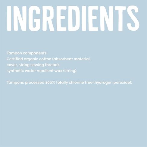 Seventh Generation Organic Cotton Tampons with Comfort Applicator Super Absorbency, White, 36 Count (Pack of 2) in Saudi Arabia