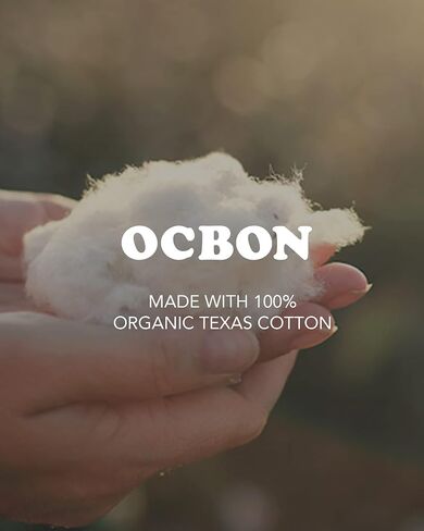 فوط صحية رفيعة للغاية عادية من OCBON - غطاء من قطن تكساس العضوي بنسبة 100% مع أجنحة (25 سم، 64 قطعة) in Saudi Arabia