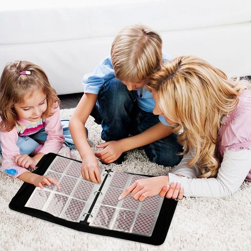 حافظة بطاقات لبوكيمون 900 جيب، حافظة بطاقات تجارية مكونة من 9 جيوب، مجموعة بطاقات موثقة تناسب 900 بطاقة مع 50 حافظة بطاقات قابلة للإزالة، ألبوم تخزين مجموعة للأولاد والبنات in Kuwait