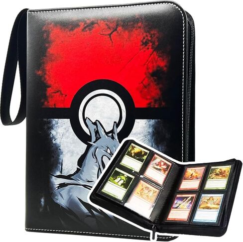 مجلد بطاقات التداول 4 جيوب لبطاقات TCG، ألبوم حامل بطاقات 440 جيبًا مع 55 كم، أروع هدية للأطفال in Kuwait