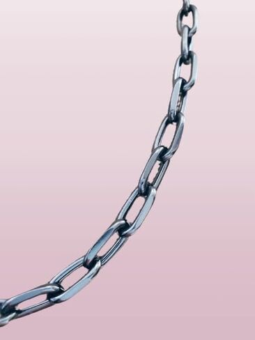 Gunmetal Black Paperclip Chain Necklace Thick Long Linked Chains Paper Clip Hardware Chains in Saudi Arabia