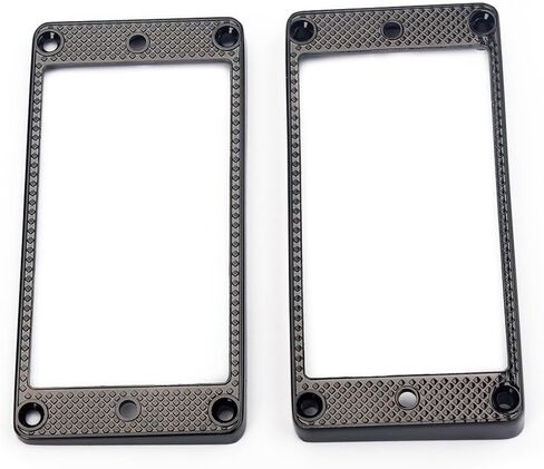 2pcs electric guitar metal ring metal humbucking pickup mounting frame humbucker cover plate humbucker frame humbucker pickup ring frame mounting ring pickup truck flat in Saudi Arabia