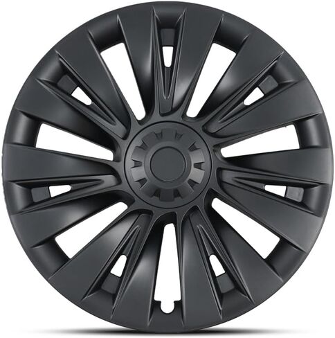 غطاء عجلة Modern Trove Tesla Model Y، أغطية محورية لطراز Tesla Y، استبدال غطاء العجلة، واقي حافة Tesla - أسود مطفي 19 بوصة، مجموعة من 4 قطع، تناسب موديلات 2020-2023 in Kuwait