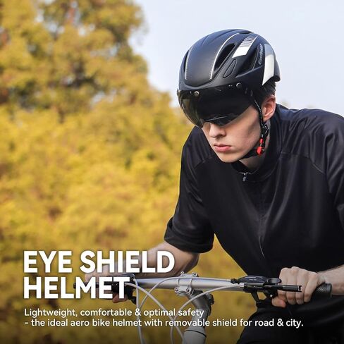 خوذة الدراجة الهوائية للبالغين من إيستينير، خوذة ركوب الدراجات المغناطيسية مع ضوء خلفي قابل لإعادة الشحن عبر USB للرجال والنساء، خوذة دراجة جبلية والطرق، درع مغناطيسي in Kuwait