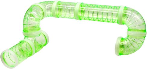 مجموعة أنابيب الهامستر، 8 عبوات من الأنابيب المنحنية الشفافة قفص الحيوانات الأليفة لعبة الهامستر نفق الاتصال الإبداعي DIY أنبوب رياضي خارجي لفأر الهامستر الفئران والحيوانات الصغيرة الأخرى in Kuwait