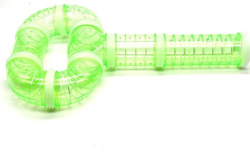 مجموعة أنابيب الهامستر، 8 عبوات من الأنابيب المنحنية الشفافة قفص الحيوانات الأليفة لعبة الهامستر نفق الاتصال الإبداعي DIY أنبوب رياضي خارجي لفأر الهامستر الفئران والحيوانات الصغيرة الأخرى in Kuwait