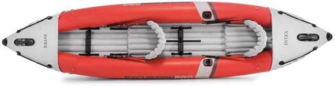 Excursion Pro Inflatable 2 Person Vinyl Kayak with Oars & Pump, Red (3 Pack) in Saudi Arabia