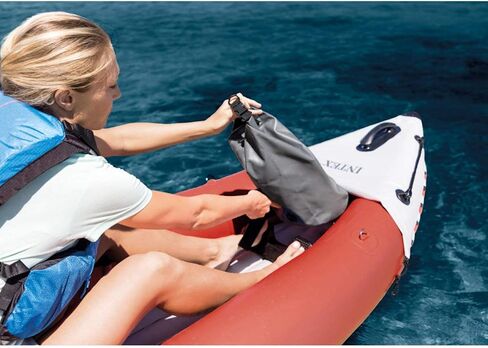 Excursion Pro Inflatable 2 Person Vinyl Kayak with Oars & Pump, Red (3 Pack) in Saudi Arabia
