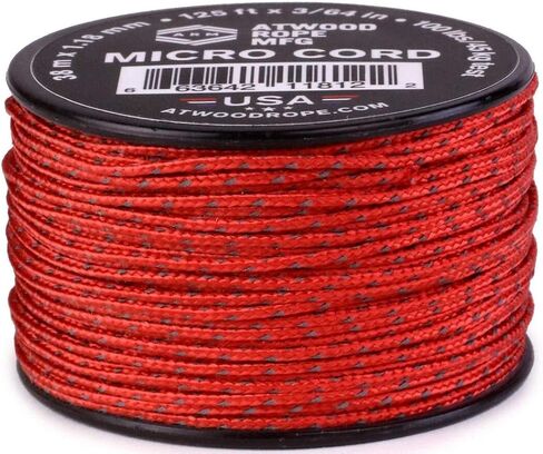 حبل Atwood Rope MFG التكتيكي من النايلون/البوليستر سلك متعدد الاستخدامات عاكس 1.18 مم × 125 قدم بكرة قابلة لإعادة الاستخدام | معدات صيد الأسماك، وصناعة المجوهرات، وإكسسوارات التخييم (أصفر نيون عاكس) in Saudi Arabia