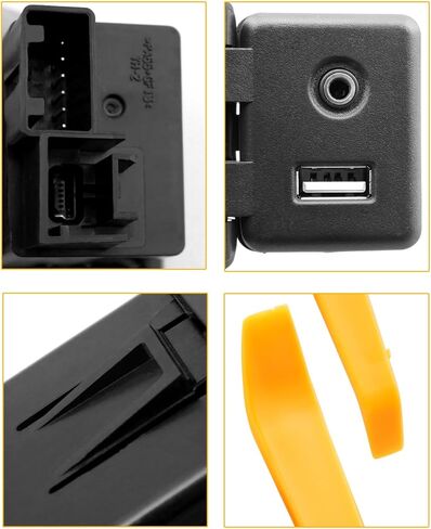 مشغل الصوت Jet Black ووحدة واجهة وعاء USB مناسبة لطراز شيفروليه كروز كاديلاك جي إم سي بويك، استبدل 84333024 بأدوات التثبيت in Kuwait