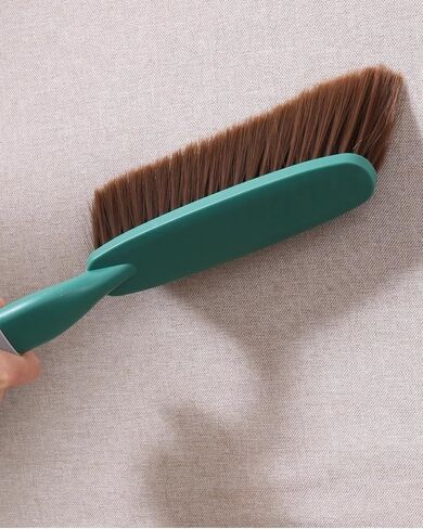 1 Pack 15" Hand Broom Brush,Soft Bristle Cleaning Brush,Counter Brush, Crumb Debris Sweeping Brush,Dusting Brush,Comfort for Car Bed Couch Desk Sofa Furniture Clothes,Small Particles Hair Remover in Saudi Arabia