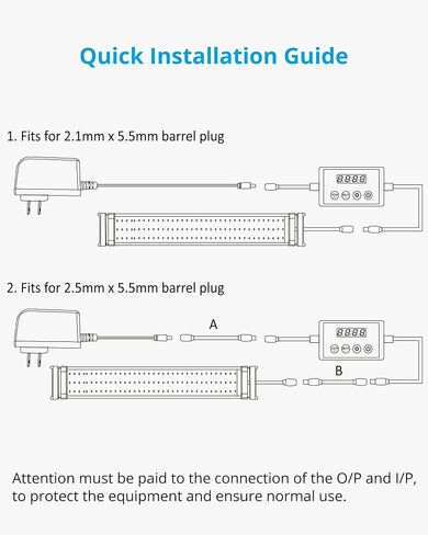 NICREW Single Channel LED Light Timer Pro, LED Digital Dimmer with Standard 2.5mm/2.1mm Power Connectors in Saudi Arabia