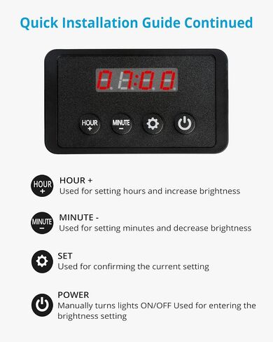 NICREW Single Channel LED Light Timer Pro, LED Digital Dimmer with Standard 2.5mm/2.1mm Power Connectors in Saudi Arabia
