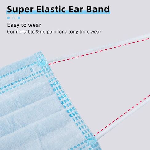 bigox Face Mask Disposable Earloop Blue 50Pcs in Saudi Arabia