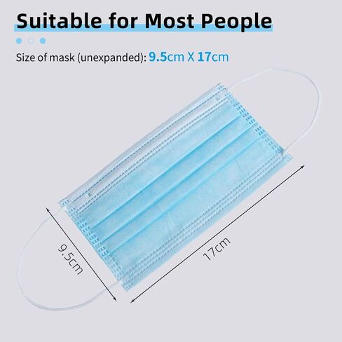 bigox Face Mask Disposable Earloop Blue 50Pcs in Saudi Arabia