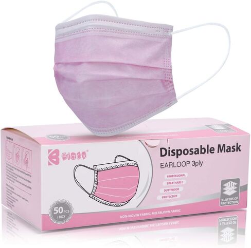 bigox Face Mask Disposable Earloop Blue 50Pcs in Saudi Arabia