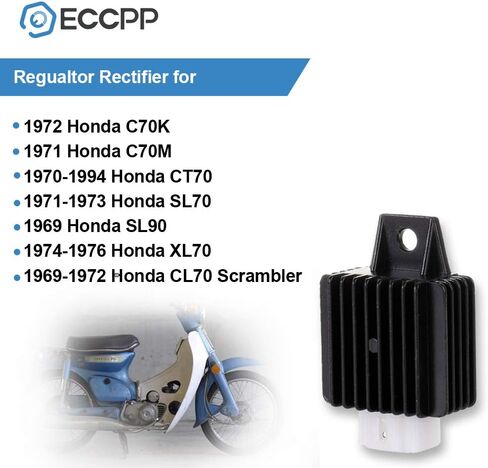 ECCPP منظم الجهد المعدل مناسب لـ 1970-1983 لهوندا C70 1966 لهوندا C90 1969-1973 لهوندا CL70 2004-2008 لهوندا CRF70F 1969-1982 1991-1994 لهوندا CT70 in Saudi Arabia