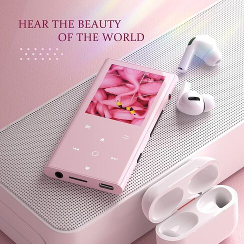 64GB Mp3 Player with Bluetooth 5.2, COCONISE Music Player with Speaker Hi-Fi Lossless Sound Quality, with FM Radio, Voice Recording, E-Book Function,Super Light Perfect for Running in Kuwait