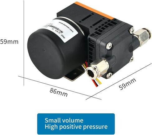 Kamoer KLZP6 8 لتر/دقيقة مضخة تفريغ عالية التدفق 12 فولت محرك بدون فرشاة مضخة هواء دقيقة عالية الضغط الإيجابي مضخة الحجاب الحاجز مضخة شفط 10000 ساعة + مدى الحياة in Kuwait
