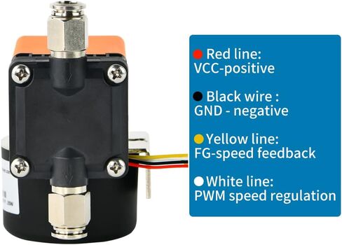 Kamoer KLZP6 8 لتر/دقيقة مضخة تفريغ عالية التدفق 12 فولت محرك بدون فرشاة مضخة هواء دقيقة عالية الضغط الإيجابي مضخة الحجاب الحاجز مضخة شفط 10000 ساعة + مدى الحياة in Kuwait