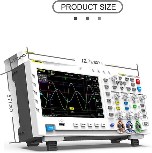 2 Channel Oscilloscope ADS1014D, 2in1 Oscilloscope and Signal Generator, 100MHz, Built-in 1GB Storage Space, ANA-Log Bandwidth, 1GSA/S Sampling Rate Intelligent Anti-Burn in Saudi Arabia
