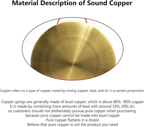 الصنج اليد الصنج الاصبع غونغ اليد الصغيرة 2 قطعة غونغ الأوبرا النحاسية غونغ اليد مع مطرقة خشبية أداة قرع الصينية التقليدية غونغ in Kuwait