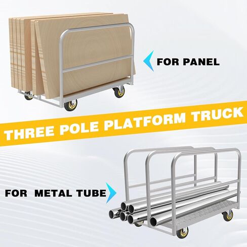 عربة لوحة، عربة مسطحة شديدة التحمل مع عجلة دوارة 5 بوصات بسعة 2000 رطل، عربة مرتبة من الخشب الجاف تنقل الأحمال الثقيلة بسهولة وكفاءة، قطعتان من الأشرطة لشاحنات المنصات in Kuwait