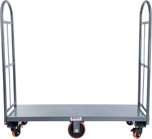 BISupply 16 x 61.5in عربة منصة فولاذية ضيقة الممر دوللي - غطاء 2000 رطل شاحنة منصة Uboat الصناعية الثقيلة مع مقابض قابلة للإزالة in Kuwait