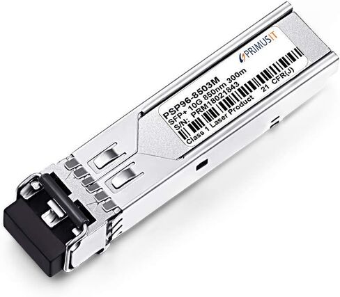 100% لجهاز الإرسال والاستقبال SFP-10G-SR 10G SFP+ المتوافق 850 نانومتر 300 متر مع وظيفة التشخيص الرقمي in Kuwait