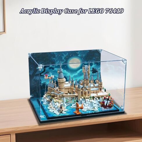 Acrylic Display Case for Lego Pixar ‘Up’ House,Lego 43217 Dustproof Display Case,Classic Up House Building Toy Set Display Case with Clear Base＆HD Painted Background (Only Case) in Kuwait