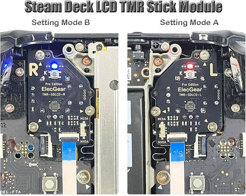 ElecGear TMR Joystick Module Replacement for Steam Deck LCD, PCB Assembly with MCU Calibration and TMR Hall Left/Right Control Stick Laptop PC Repair Part - (LCD Edition) in Saudi Arabia