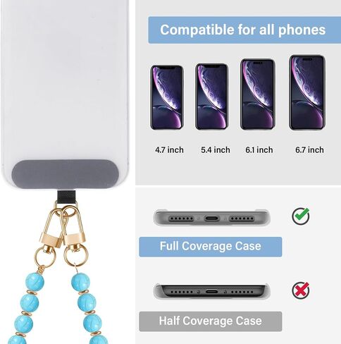 Weewooday 2 Pack Pink Peral Phone Lanyard حول حزام رقبة المعصم Pink Crossbody Pink Peral مع تصحيح للنساء معظم الهاتف in Saudi Arabia
