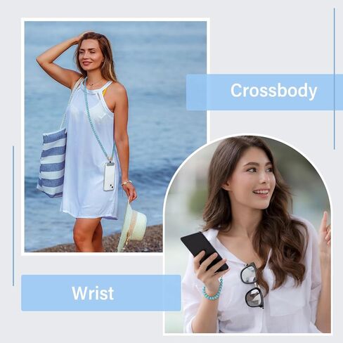 Weewooday 2 Pack Pink Peral Phone Lanyard حول حزام رقبة المعصم Pink Crossbody Pink Peral مع تصحيح للنساء معظم الهاتف in Saudi Arabia