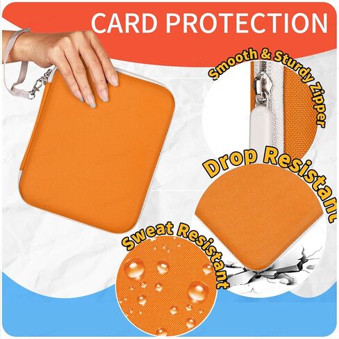 حامل البطاقات لبطاقات Yoto - 96 جيوبًا لـ Yoto Player & Mini Audiobook Cards & Soft Portable Folder مع ZIPPER لتنظيم وحماية بطاقة المشغل الخاصة بك مثل Pro (Blue) in Kuwait