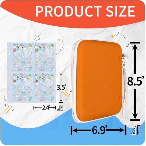 حامل البطاقات لبطاقات Yoto - 96 جيوبًا لـ Yoto Player & Mini Audiobook Cards & Soft Portable Folder مع ZIPPER لتنظيم وحماية بطاقة المشغل الخاصة بك مثل Pro (Blue) in Kuwait