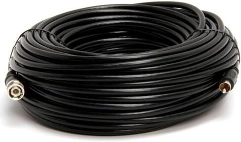 Cmple RG59U 12 Feet BNC Male to RCA Male, 75 Ohm, Coaxial BNC to RCA Video Cable, Black, (449-N) in Saudi Arabia