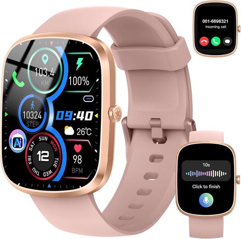 Smartwatch (Answer/Make Call), Fitness Tracker with 110+ Sport Modes in Saudi Arabia